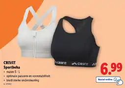 Lidl Crivit sportbeha aanbieding
