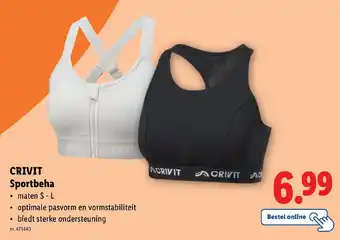 Lidl Crivit sportbeha aanbieding