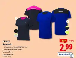 Lidl Crivit sportshirt aanbieding