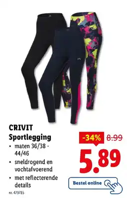Lidl CRIVIT Sportlegging aanbieding