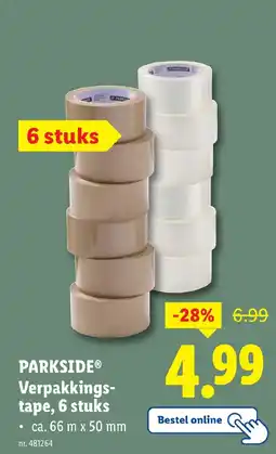Lidl Parkside verpakkingstape, 6 stuks aanbieding