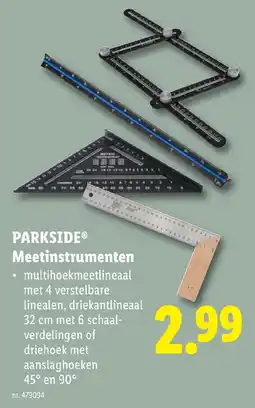 Lidl Parkside meetinstrumenten aanbieding