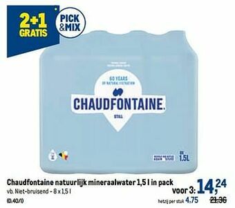 Chaudfontaine natuurlijk mineraalwater
