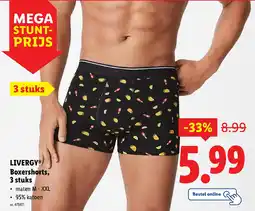 Lidl Livergy boxershorts, aanbieding
