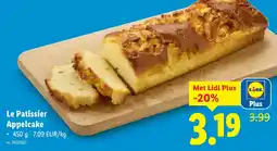 Lidl Le Patissier Appelcake aanbieding