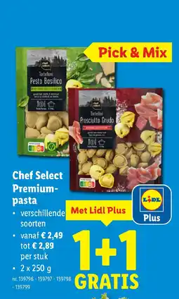 Lidl Chef Select Premium pasta aanbieding