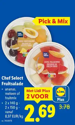 Lidl Chef Select Fruitsalade aanbieding