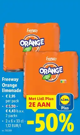 Lidl Freeway Orange limonade aanbieding
