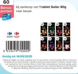 Carrefour Galler tablet aanbieding