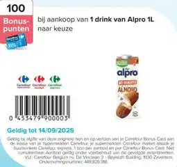 Carrefour Alpro drink aanbieding
