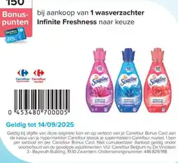 Carrefour Soupline wasverzachter Infinite Freshness aanbieding