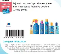 Carrefour Nivea sun aanbieding