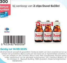 Carrefour Duvel 2 clips aanbieding
