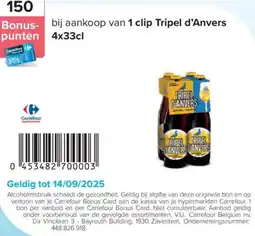 Carrefour Tripel d'anvers aanbieding