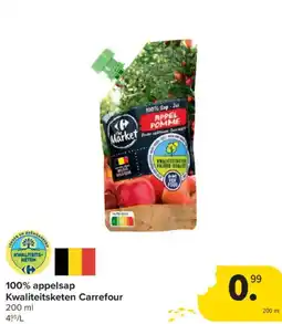 Carrefour Market 100% appelsap Kwaliteitsketen Carrefour aanbieding