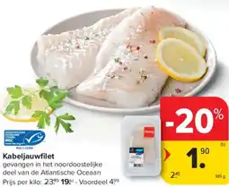 Carrefour Market Kabeljauwfilet aanbieding