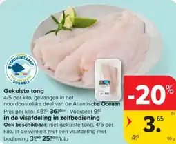 Carrefour Market Gekuiste tong aanbieding