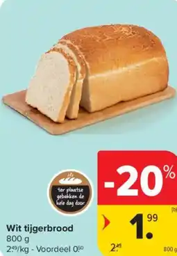 Carrefour Market Wit tijgerbrood aanbieding