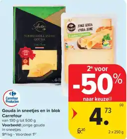 Carrefour Market Gouda in sneetjes en in blok Carrefour aanbieding