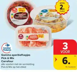 Carrefour Market Gamma aperitiefhapjes Pick & Mix Carrefour aanbieding