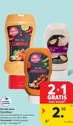 Carrefour Market Koude saus Carrefour aanbieding