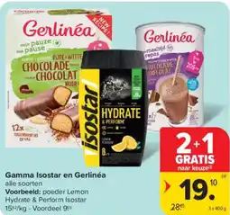 Carrefour Market Gamma Isostar en Gerlinéa aanbieding