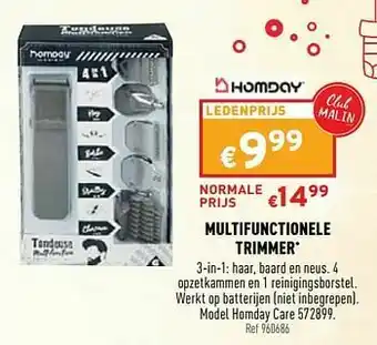 Trafic Multifunctionele trimmer homday care 572899 aanbieding