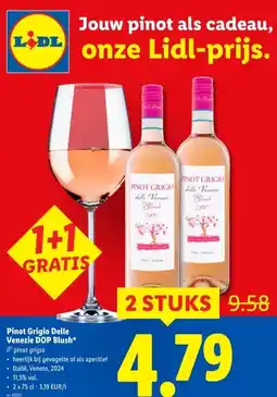 Lidl Pinot Grigio Delle Venezie DOP Blush aanbieding