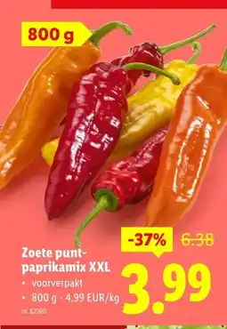 Lidl Zoete punt- paprikamix XXL aanbieding