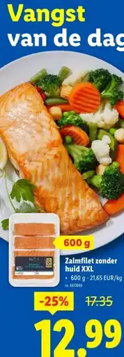 Lidl Zalmfilet zonder huid XXL aanbieding