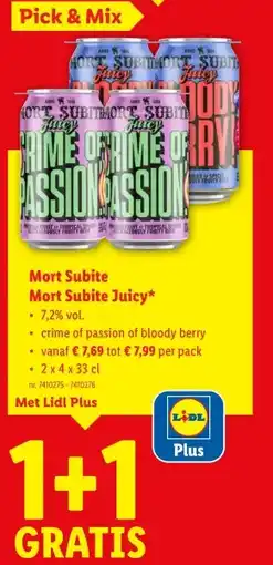 Lidl Mort Subite Mort Subite Juicy aanbieding