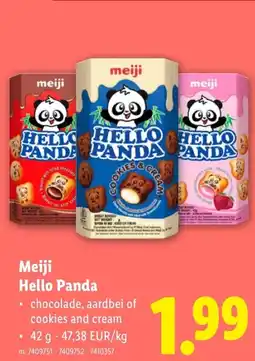 Lidl Meiji Hello Panda aanbieding
