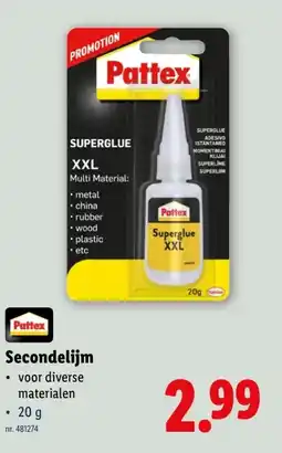 Lidl Secondelijm aanbieding