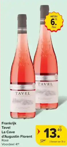 Carrefour Market Tavel La Cave d'Augustin Florent Rosé aanbieding