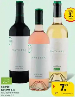 Carrefour Market Naterra bio Wit, Rood of Rosé aanbieding