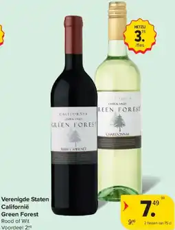 Carrefour Market Verenigde Staten Californië Green Forest Rood of Wit aanbieding