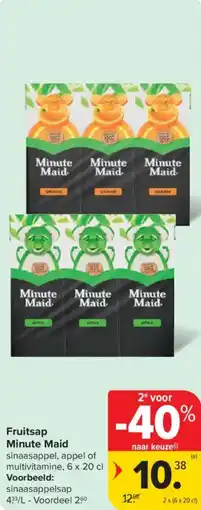 Carrefour Market Minute Maid Fruitsap aanbieding