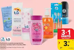 Carrefour Market Parfumerie- en parafarmacieproducten Carrefour, Carrefour Soft en Carrefour Men aanbieding