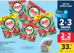 Carrefour Market Dreft Gamma vaatwasmiddelen Platinum Plus aanbieding