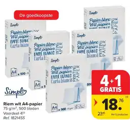 Carrefour Market Simpl Riem wit A4-papier aanbieding