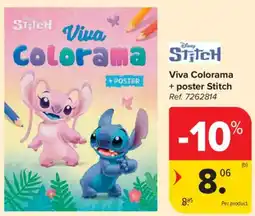 Carrefour Market Disney stitch Viva Colorama + poster Stitch aanbieding