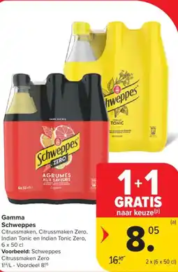 Carrefour Market Schweppes gamma aanbieding
