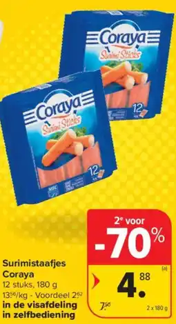 Carrefour Market Coraya Surimistaafjes aanbieding