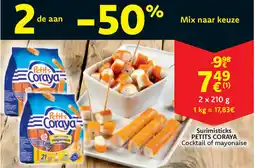 Cora Petits coraya surimisticks cocktail of mayonaise aanbieding