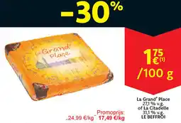 Cora La Grand' Place 27,1 % v.g of Lá Citadelle 31,1% v.g. LE BEFFROI aanbieding