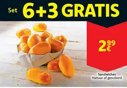 Cora Sandwiches Natuur of gesuikerd aanbieding