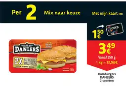 Cora Danlers hamburgers aanbieding