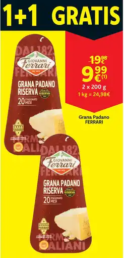 Cora Ferrari grana padano aanbieding