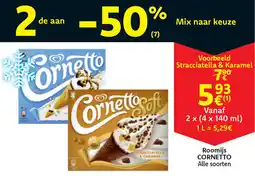 Cora Cornetto roomijs aanbieding