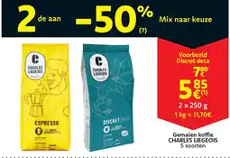 Cora Charles liegeois gemalen koffie aanbieding